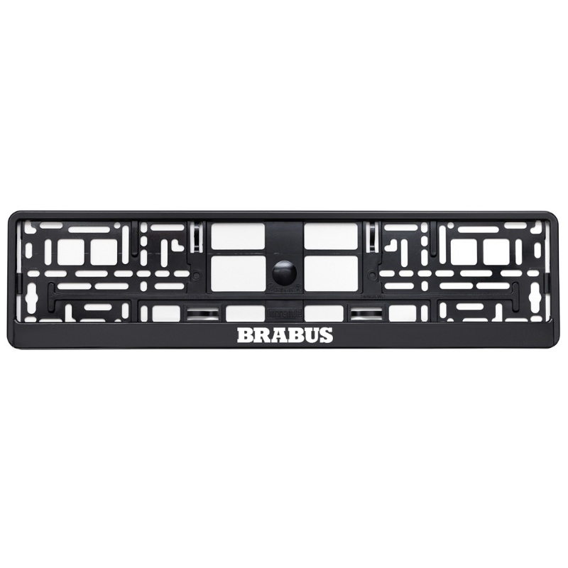 Black License Plate Frame BRABUS