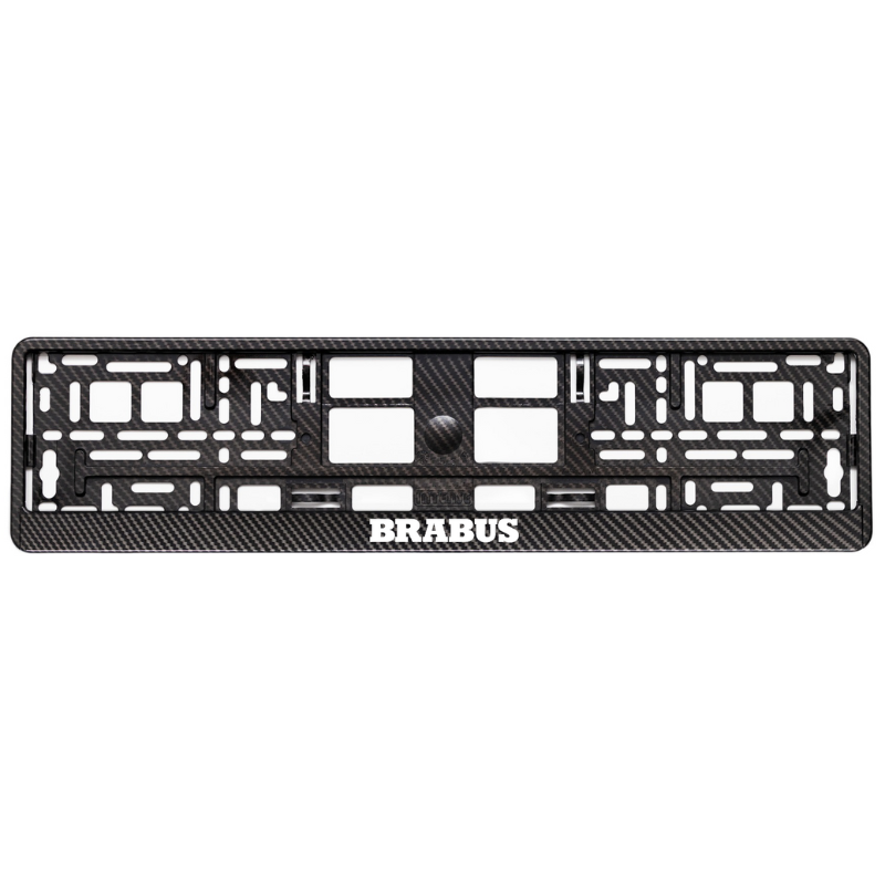 Carbon Style License Plate Frame BRABUS