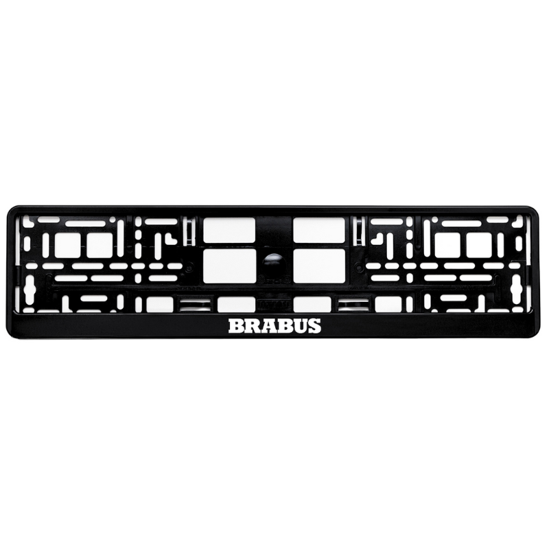 Gloss Black License Plate BRABUS