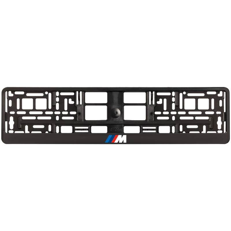 ///M Schwarzer Kennzeichenhalter 