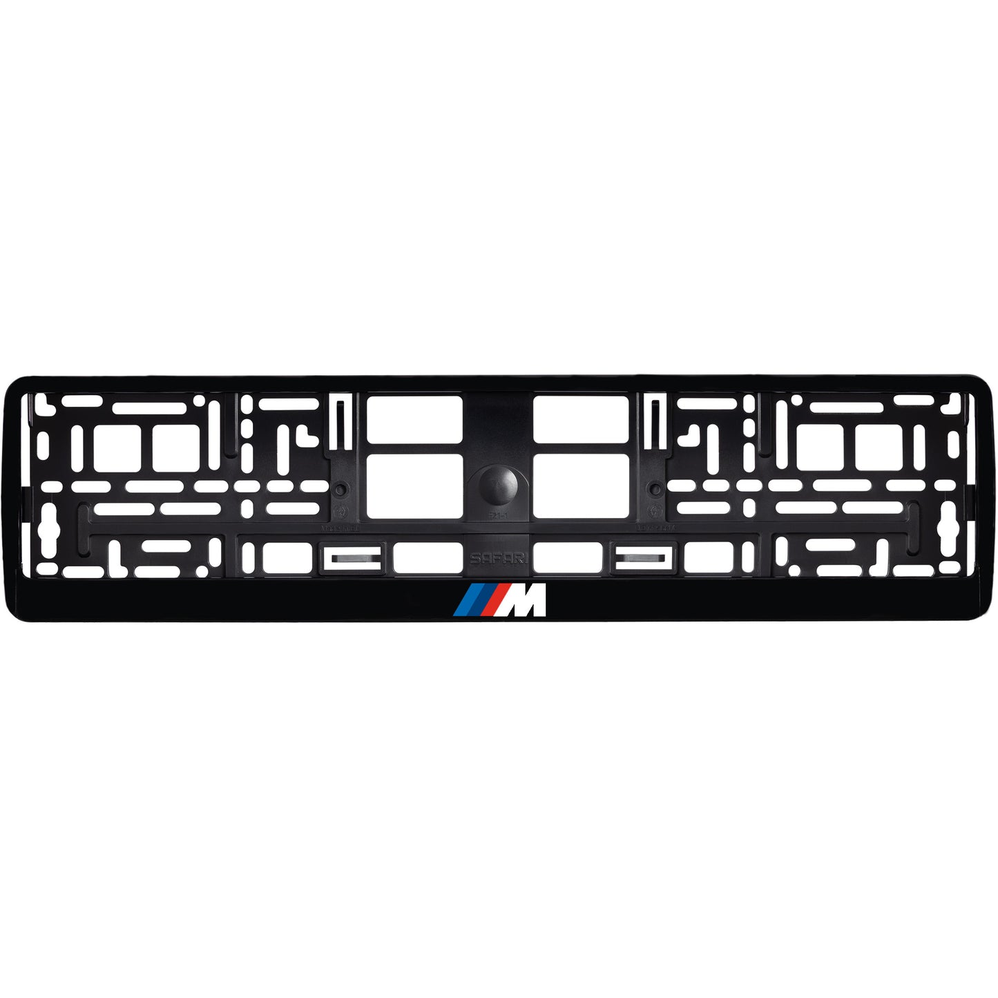 
        Gloss Black license plate frame with bmw m logo
     