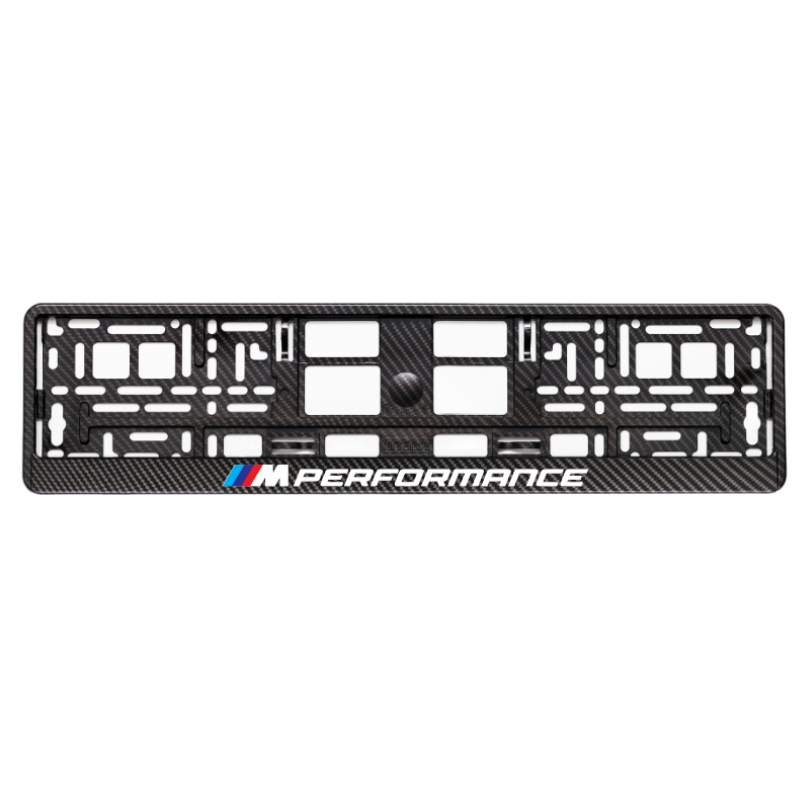 
        Carbon Style License Plate Frame with M performance logo
     