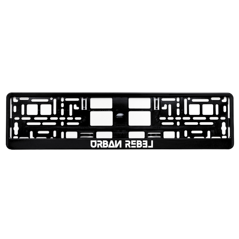 custom gloss black license plate frame own logo