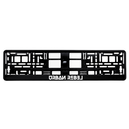 custom gloss black license plate frame own logo