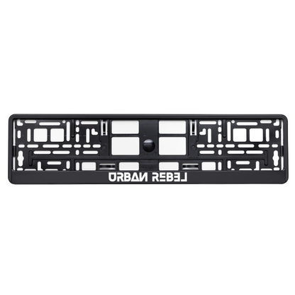 custom logo basic black license plate frame