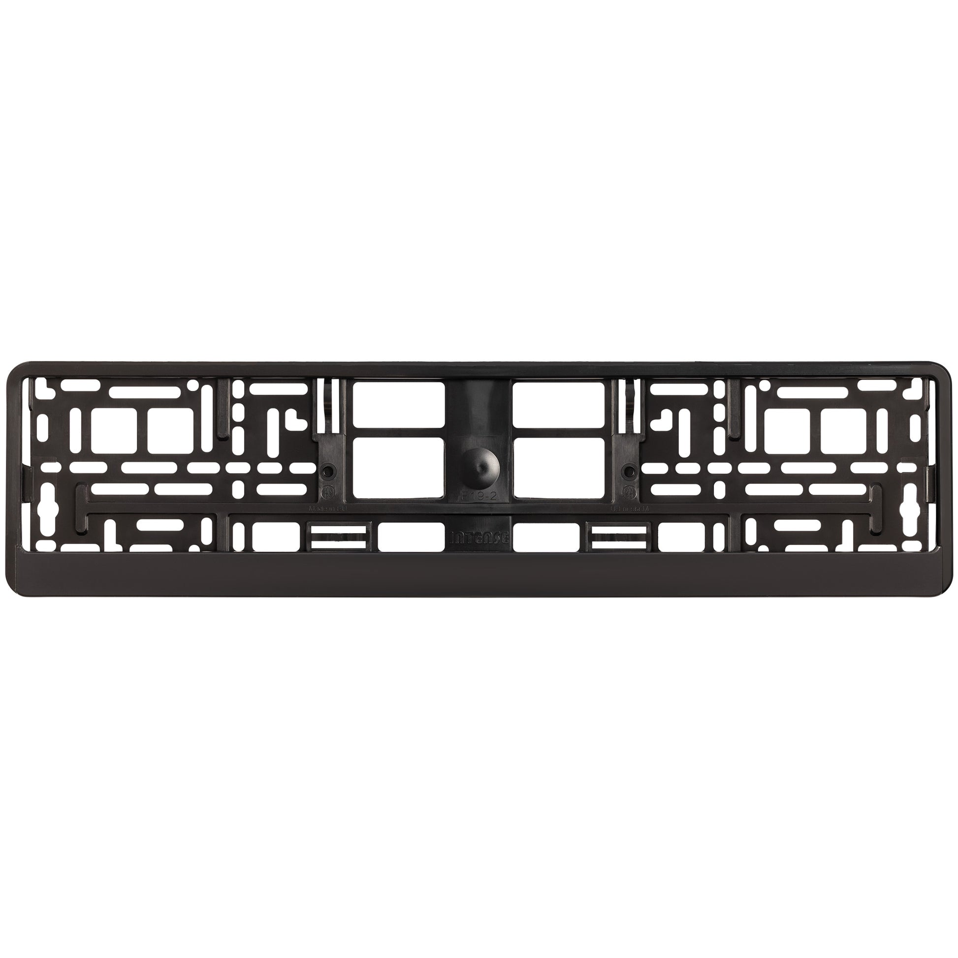 black license plate frame