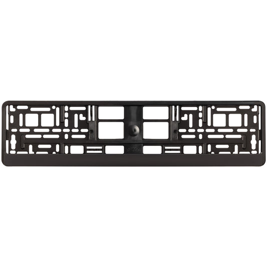 black license plate frame