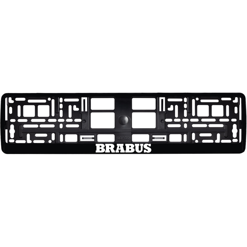 BRABUS Hochglanzschwarz Kennzeichenhalter