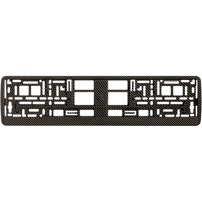 carbon style license plate frame