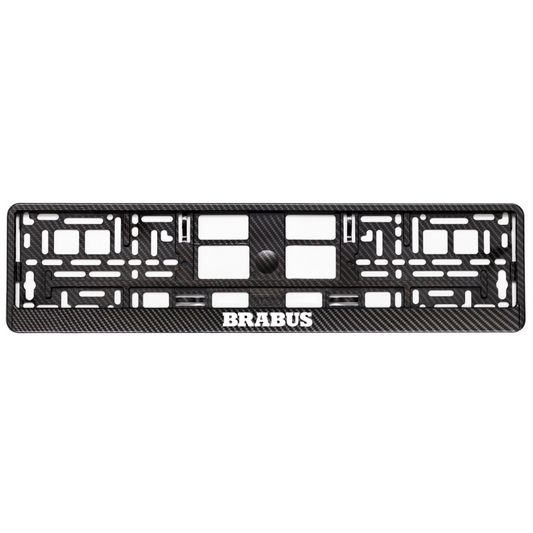 Carbon Style License Plate Frame BRABUS