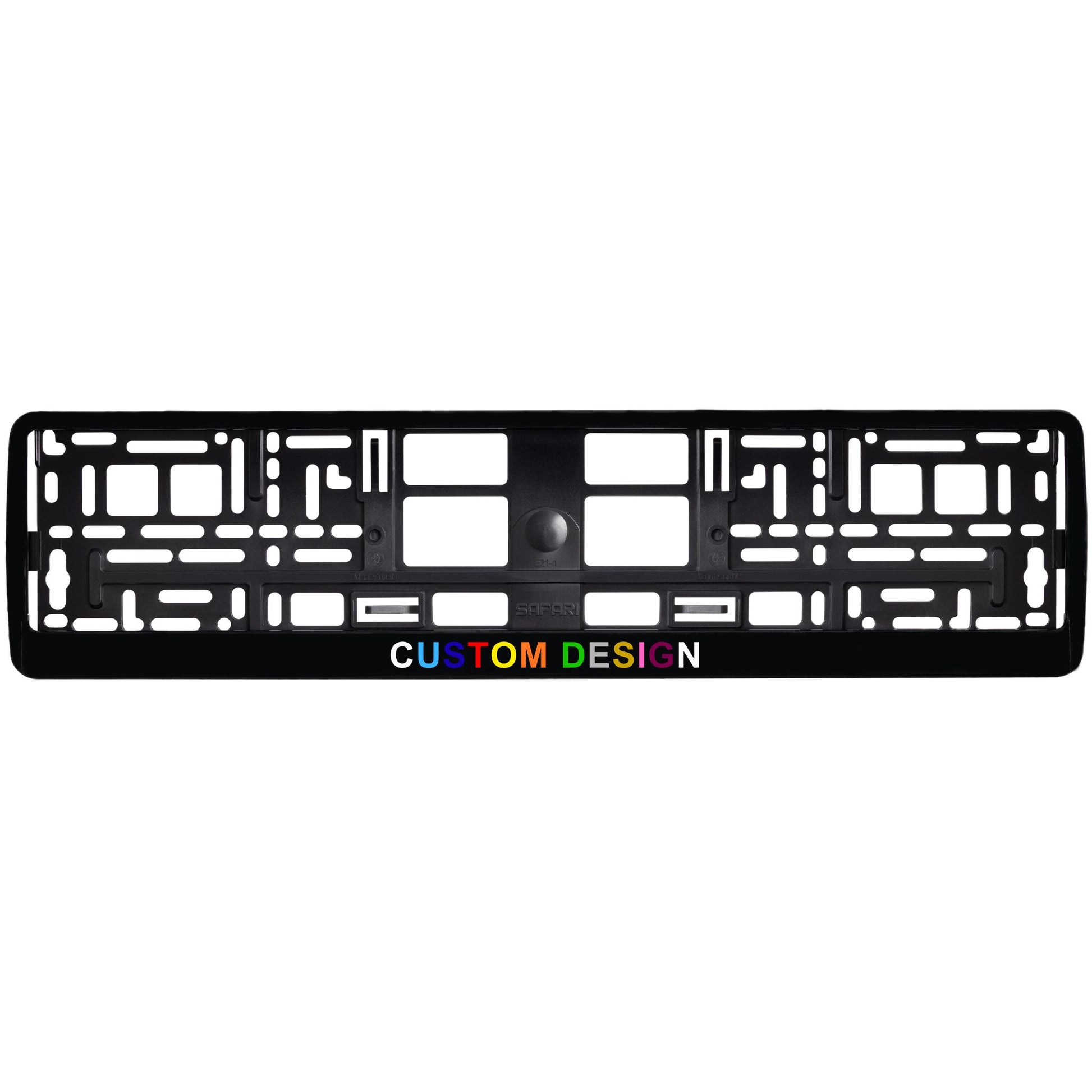 custom gloss black license plate frame