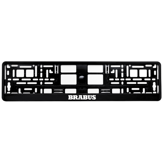 Gloss Black License Plate BRABUS