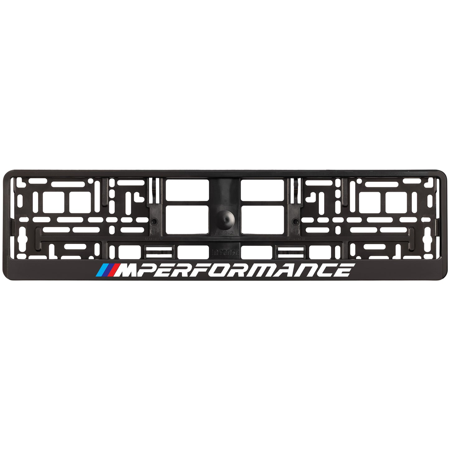 
        black license plate frame m performance logo style 1
     