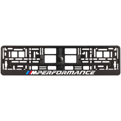 black license plate frame m performance logo style 1