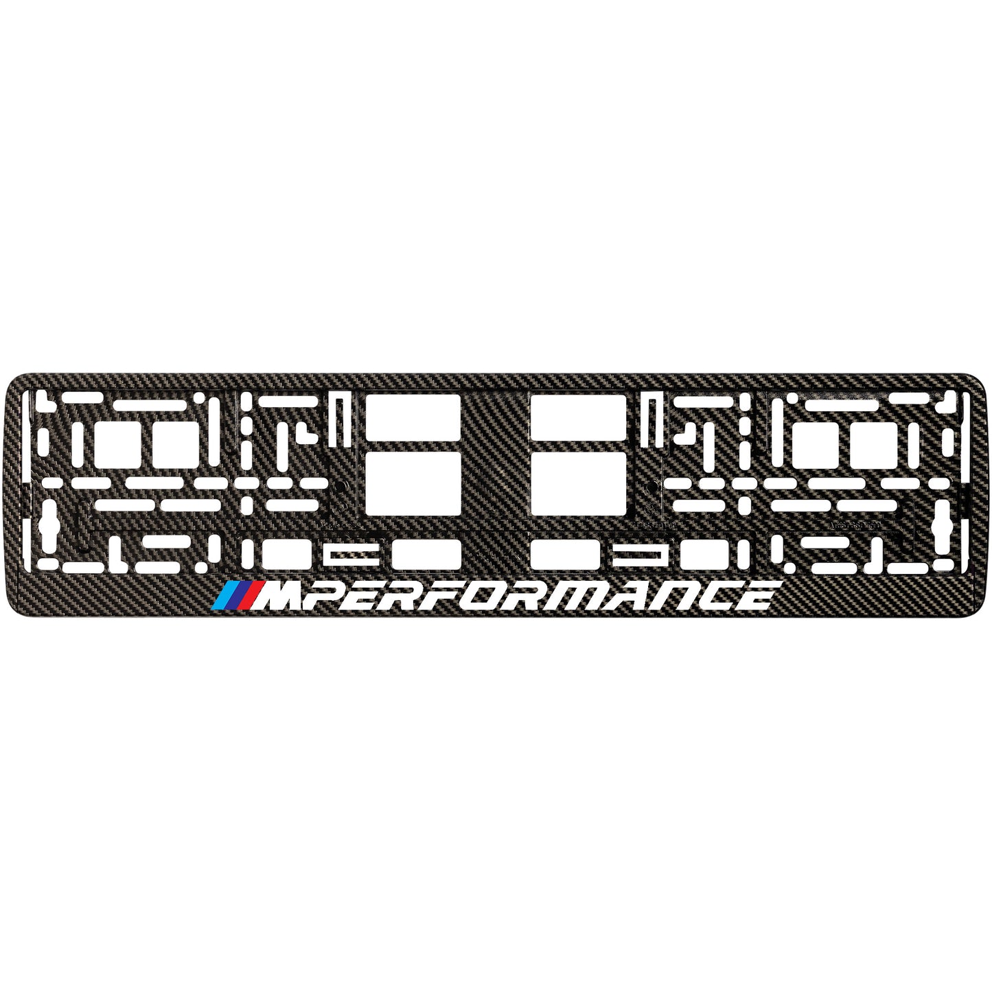 
        carbon license plate frame with m performance logo style 1
     