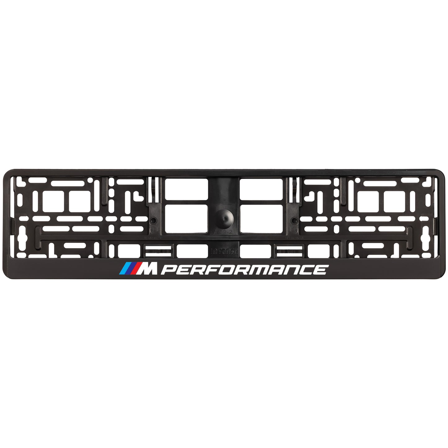 
        black license plate frame m performance logo style 2
     