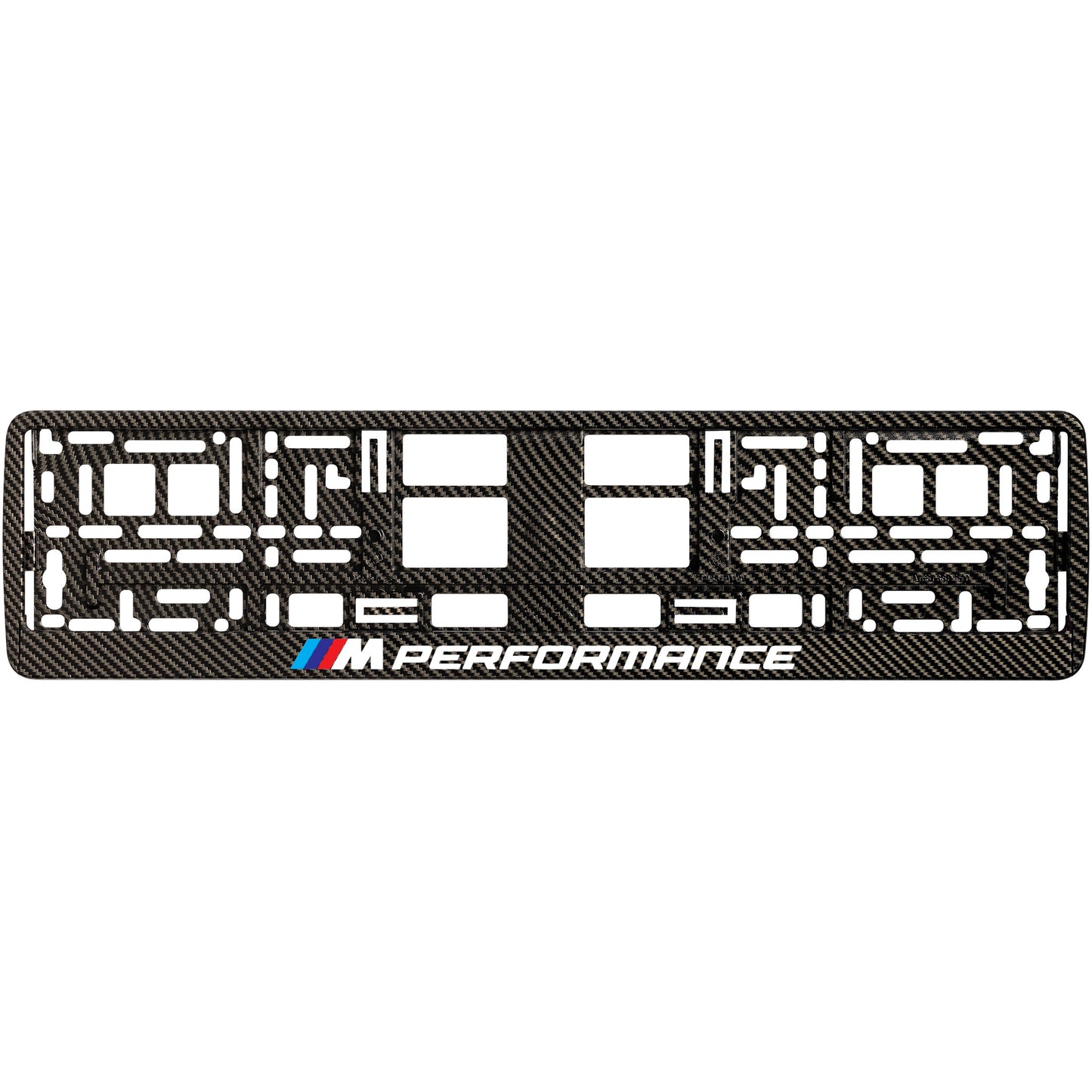 
        carbon license plate frame with m performance logo style 2
     