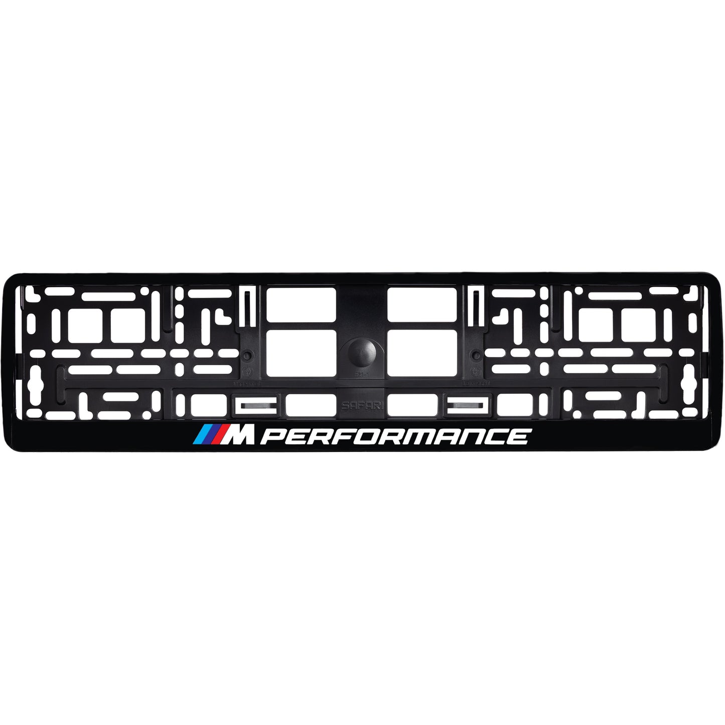 
        gloss black license plate frame m performance logo style 2
     