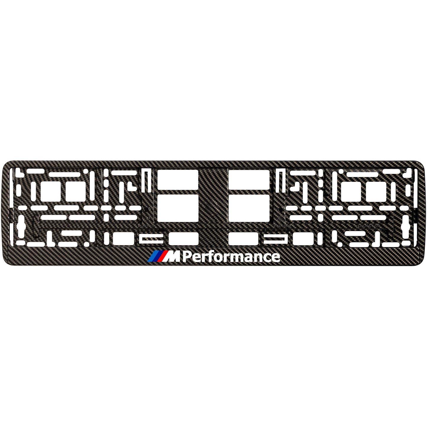 
        carbon license plate frame with m performance logo style 3
     