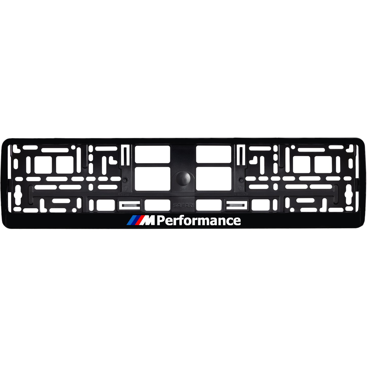 
        gloss black license plate frame m performance logo style 3
     