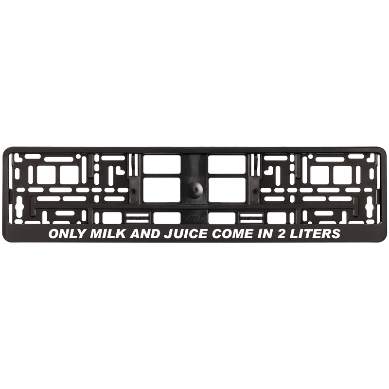 ONLY MILK & JUICE Schwarzer Kennzeichenhalter 
