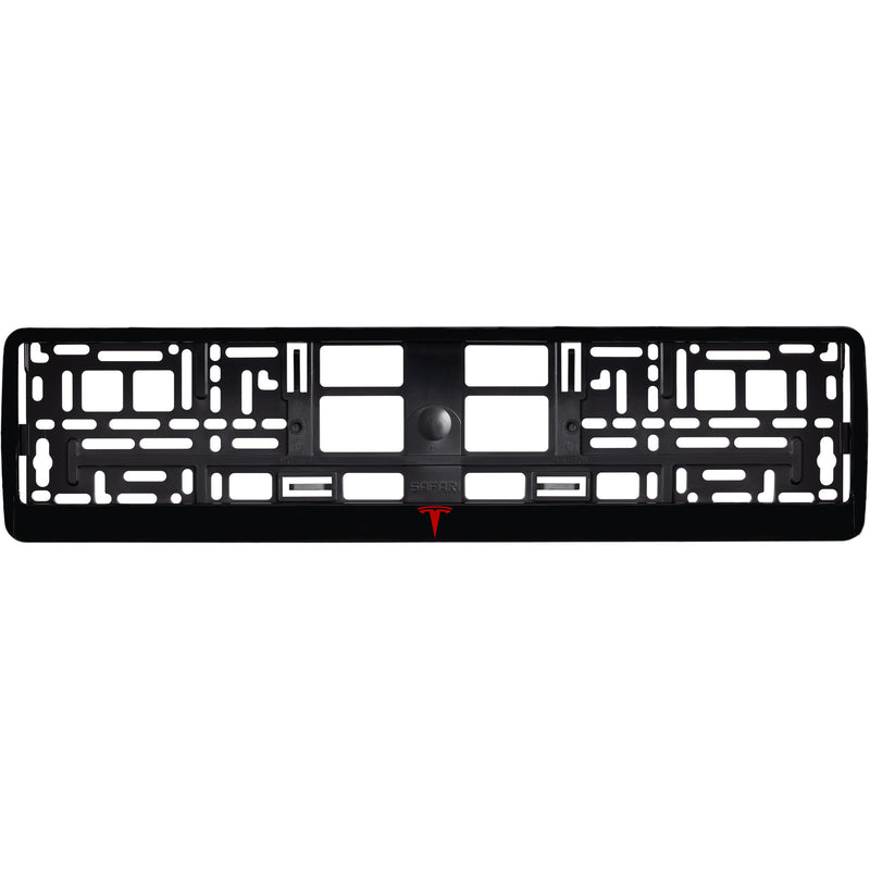 T Gloss Black License Plate Frame