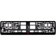 T Gloss Black License Plate Frame